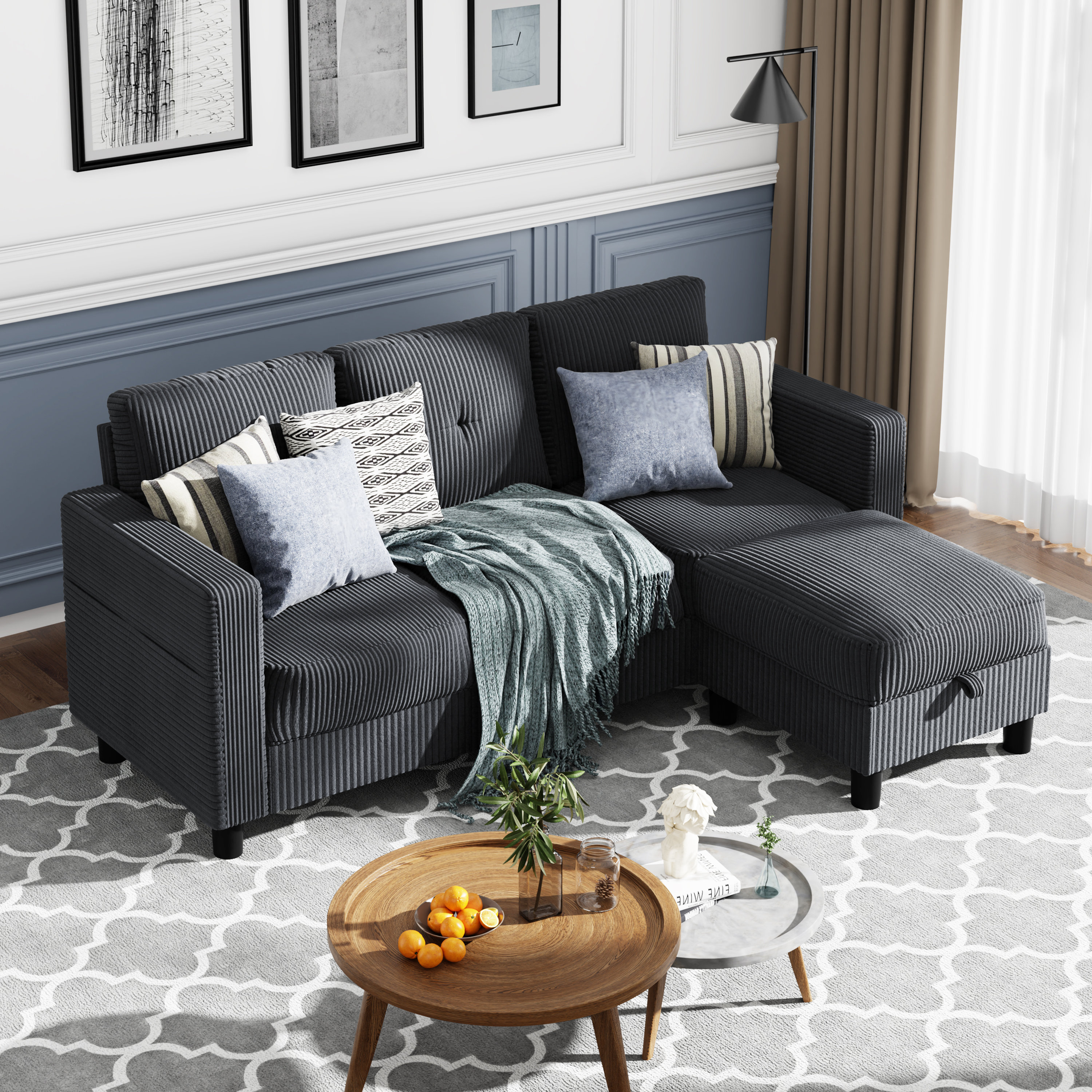 Degnan+76.4''+Upholstered+Sofa